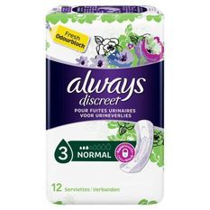 ALWAYS 12 Serviettes Discrete pour fuites urinaires