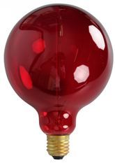 Ampoule décorative rétro Edison globe rouge filament incandescent 40W (E27)