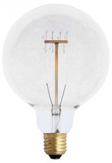 Ampoule décorative rétro globe (D.12,5cm) filament forme cercle incandescent ambré 40W (E27)