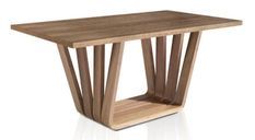 Table rectangulaire bois plaqué noyer Matega 180 cm