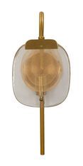 Applique murale métal doré verre design concentrique SOFTY