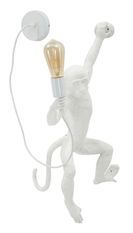 Applique murale singe blanc cm 32x32x64