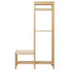 Vestiaire d’entrée BIZA – Bambou & corde tressée – Style bohème/scandinave