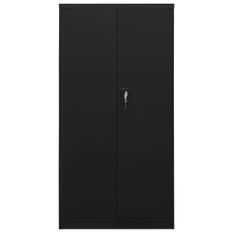 Armoire à casiers Noir 90x40x180 cm Acier