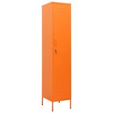 Armoire à casiers Orange 35x46x180 cm Acier