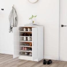 Armoire à chaussures Blanc 60x35x92 cm