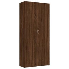 Armoire à chaussures Chêne marron 80x35,5x180cm Bois ingénierie