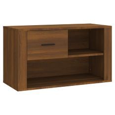 Armoire à chaussures Chêne marron 80x35x45 cm Bois d'ingénierie