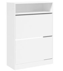 Armoire à chaussures en bois Mano L 80 x H 116 x P 34 cm – 2 portes et 1 niche