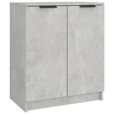 Armoire à chaussures Gris béton 59x35x70 cm Bois d'ingénierie