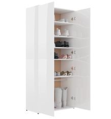 Armoire à chaussures multifonction avec petite penderie 80 cm – Élégance et praticité