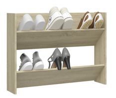 Armoire à chaussures murale en bois kalipé L 80 x H 60 - Option pratique