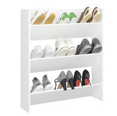 Armoire à chaussures murale en bois kalipé L 80 x H 90 - Format pratique