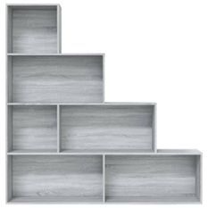 Armoire à livres Sonoma gris 155x24x160 cm
