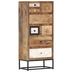 Armoire à tiroirs 45 x 30 x 105 cm Bois de récupération massif