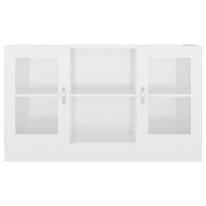 Armoire à vitrine Blanc brillant 120x30,5x70 cm