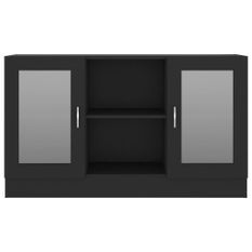Armoire à vitrine Noir 120x30,5x70 cm