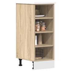 Armoire basse chêne sonoma 30x44,5x81,5 cm bois d’ingénierie