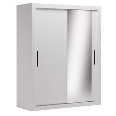 Armoire chambre adulte DIVA 160 cm – 2 portes coulissantes dont 1 avec miroir