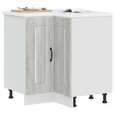 Armoire d'angle de cuisine Kalmar sonoma gris bois d'ingénierie