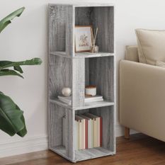 Armoire d'angle Sonoma gris 33x33x100 cm Bois d'ingénierie