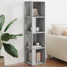 Armoire d'angle Sonoma gris 33x33x132 cm Bois d'ingénierie