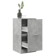 Armoire d'apothicaire gris béton 40x41x77,5cm bois d'ingénierie