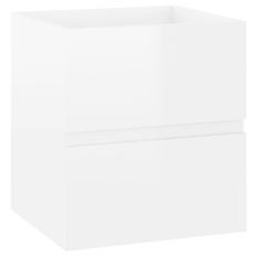 Armoire d'évier Blanc brillant 41x38,5x45 cm