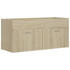 Armoire d'évier Chêne sonoma 100x38,5x46 cm