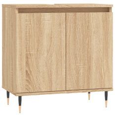 Armoire de bain chêne sonoma 58x33x60 cm bois d'ingénierie