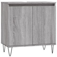 Armoire de bain sonoma gris 58x33x60 cm bois d'ingénierie