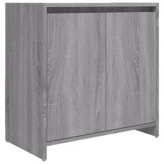 Armoire de bain Sonoma gris 60x33x61 cm Bois d'ingénierie