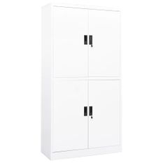 Armoire de bureau Blanc 90x40x180 cm Acier 3