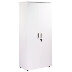 Armoire de bureau HUBLO 180 cm – Grand meuble de rangement avec serrure et étagères réglables