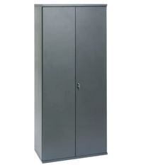 Armoire de bureau métallique anthracite Briko - Avec serrure à clé