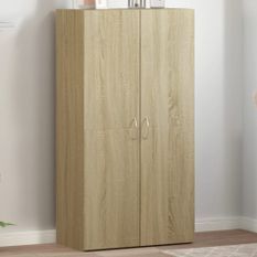 Armoire de classement chêne sonoma 60x32x115 cm bois ingénierie