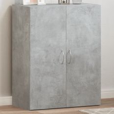 Armoire de classement gris béton bois d'ingénierie