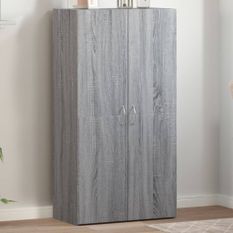 Armoire de classement sonoma gris 60x32x115cm bois d'ingénierie
