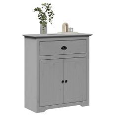 Armoire de couloir BODO gris 80x35x90 cm