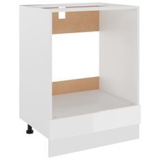 Armoire de cuisine Blanc brillant 60x46x81,5 cm