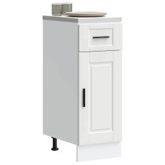 Armoire de cuisine Porto blanc bois d'ingénierie