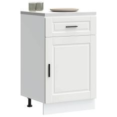 Armoire de cuisine Porto blanc bois d'ingénierie