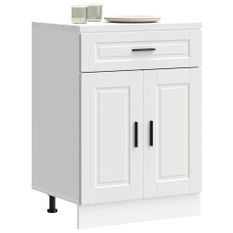 Armoire de cuisine Porto blanc bois d'ingénierie