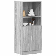 Armoire de cuisine sonoma gris 57x41,5x131,5 cm bois ingénierie