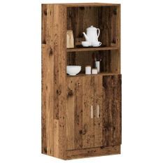 Armoire de cuisine vieux bois 57x41,5x131,5 cm bois ingénierie