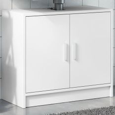 Armoire de lavabo blanc 63x29x55 cm bois d'ingénierie