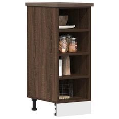 Armoire de plancher chêne marron 30x44,5x81,5 cm