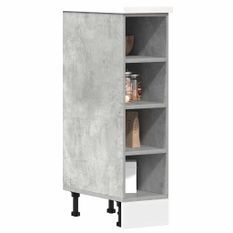 Armoire de plancher gris béton 20x44,5x81,5cm bois d’ingénierie