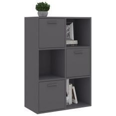 Armoire de rangement Gris 60x29,5x90 cm