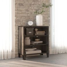 Armoire de rangement Gris 72x36x82 cm Métal et MDF